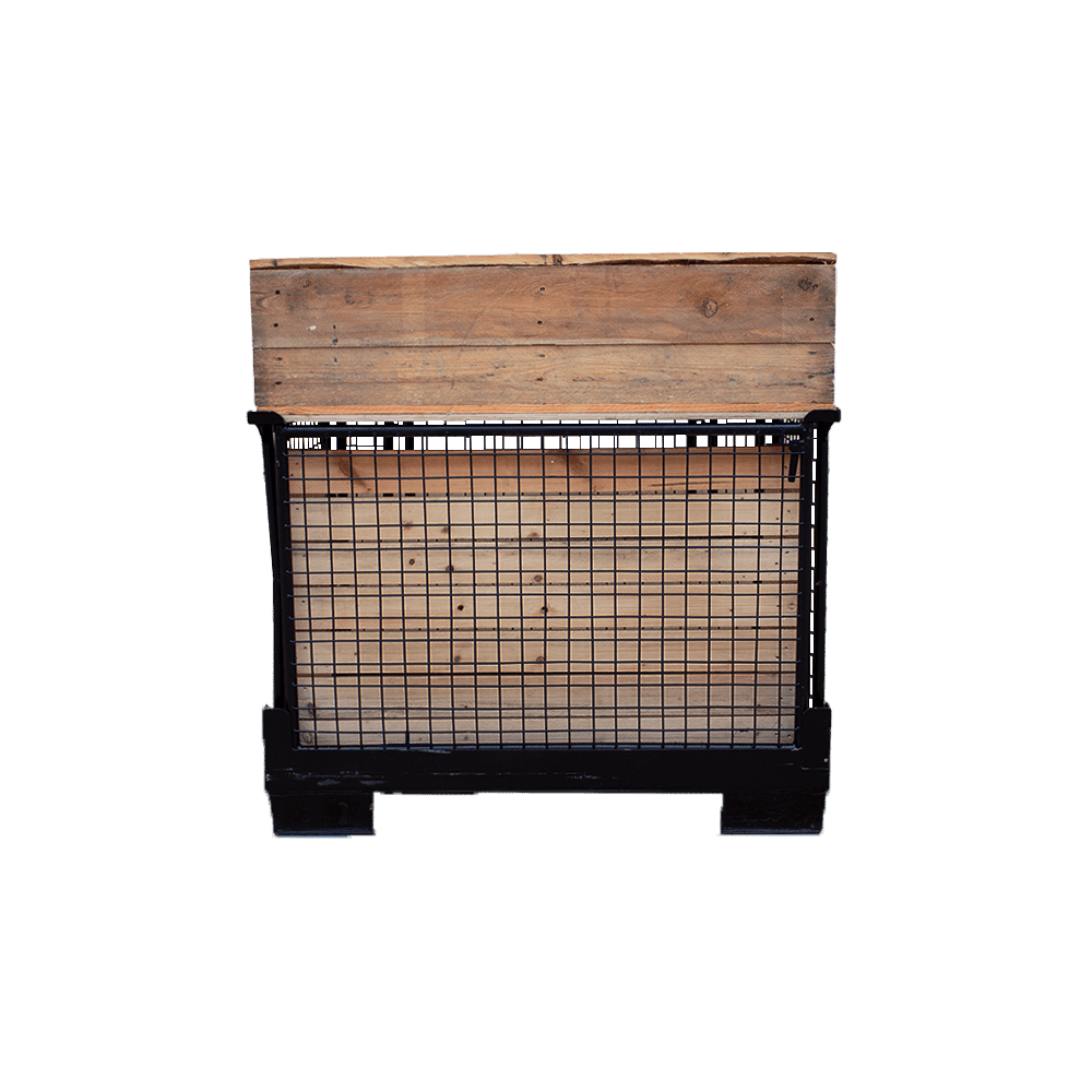 Barelement "Gitterbox schwarz" Natur / Natur