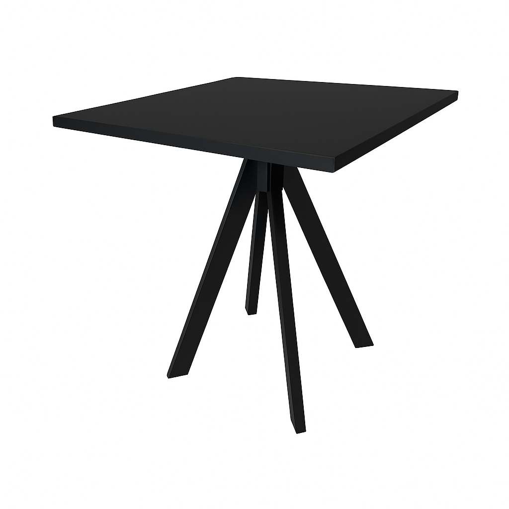 Bistro table "Infinity black" black W70 xD70cm
